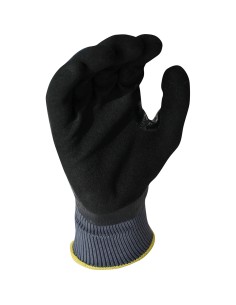 Guante de trabajo nylon/nitrilo negro talla 9 juba 2