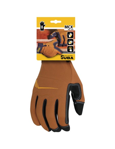 Guante de trabajo táctil piel sintética/spandex talla 9 juba