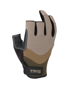 Guante trabajo táctil 3 dedos abierto piel sintetica/spandex talla 8 juba 2