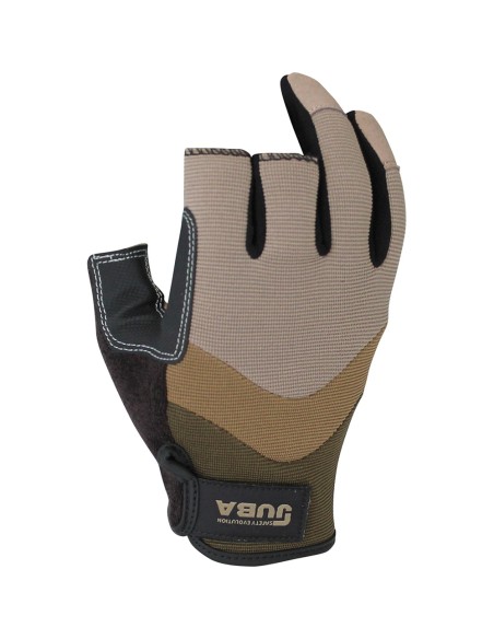 Guante trabajo táctil 3 dedos abierto piel sintetica/spandex talla 10 juba