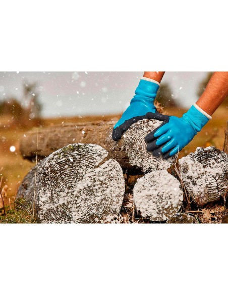 Guante trabajos en frío poliéster/nylon/nitrilo talla 9 juba