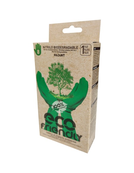 Guante de trabajo sin nitrilo "biodegradable" talla 9 juba