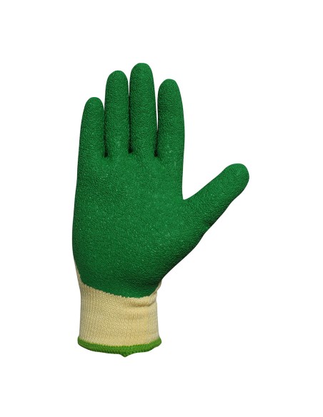Guante jardinería poliéster/látex talla 9 juba