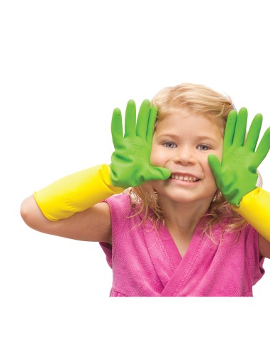 Guante infantil jardinería látex talla 4 años juba