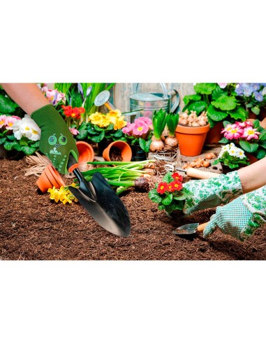 Guante infantil jardinería nylon/látex rugoso...