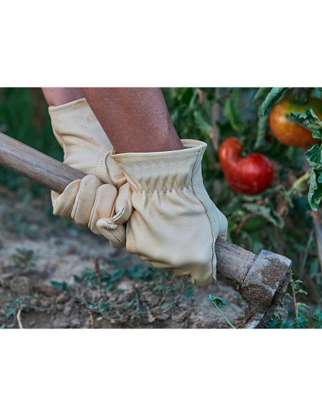 Guante jardinería piel flor reforzado talla 10 juba