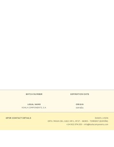 Arandela termoplastica e14 negra para ref. 44067 2