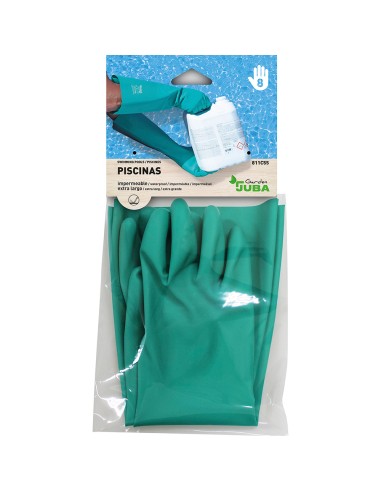 Guante trabajos piscina nitrilo satinado talla...