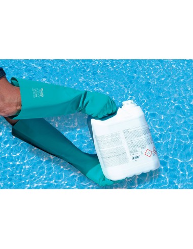 Guante trabajos piscina nitrilo satinado talla...