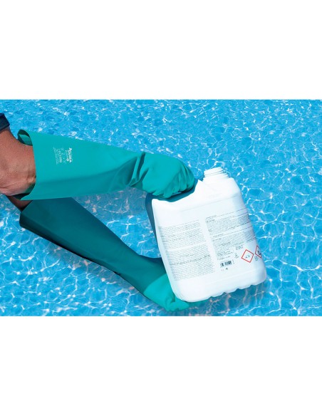 Guante trabajos piscina nitrilo satinado talla 9 juba