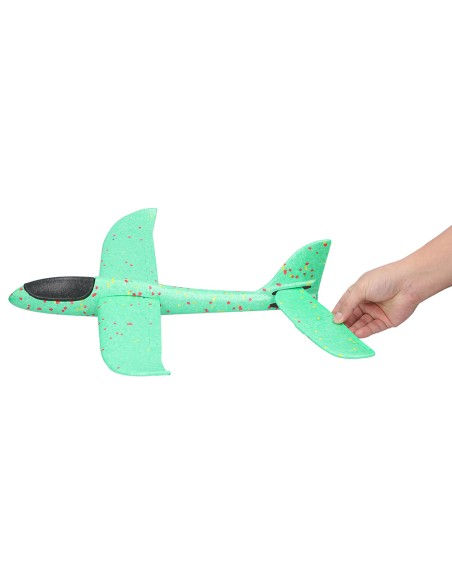 Avion planeador de porexpan 47x39x12cm colores surtidos