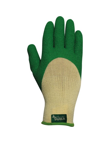 Guante jardinería poliéster/látex talla 8 juba