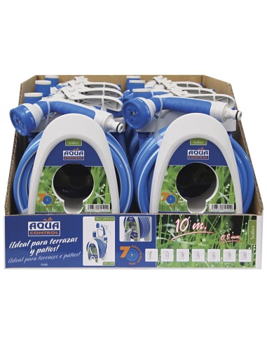 Carrito porta manguera especial terrazas 10 m