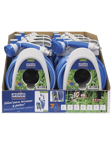 Carrito porta manguera especial terrazas 10 m