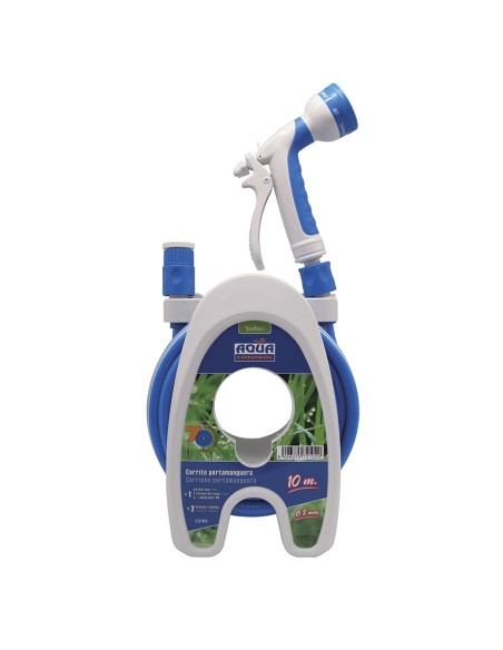 Carrito porta manguera especial terrazas 10 m