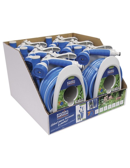 Carrito porta manguera especial terrazas 10 m