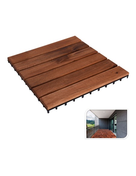 Baldosas para terraza modelo acacia 30 x 30 cm, 9 unidades