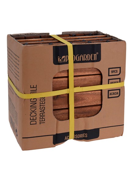 Baldosas para terraza modelo acacia 30 x 30 cm, 9 unidades