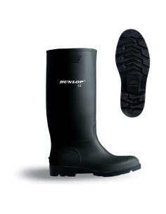 Bota de agua pvc caña alta negra talla 41