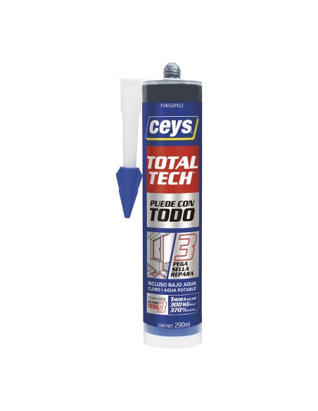 Total tech negro cartucho 290 ml
