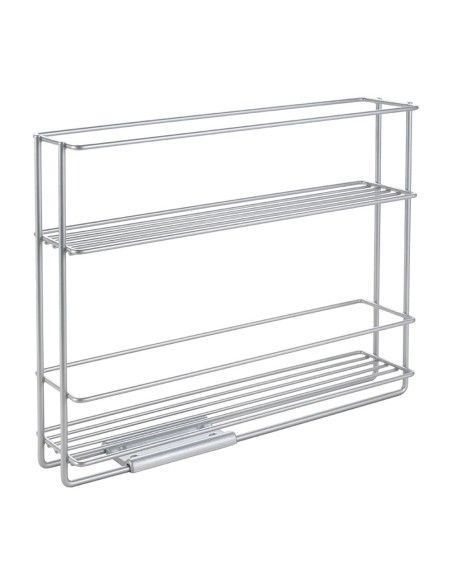 Especiero deslizante 2 estantes 'in&out' 28x6x22cm metaltex