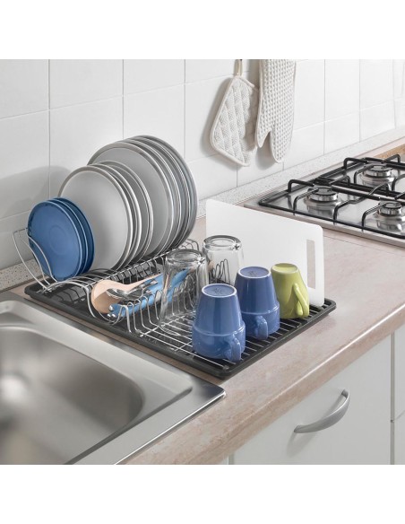 Escurreplatos con ala abatible 'wing-tex' 50x31x11cm metaltex