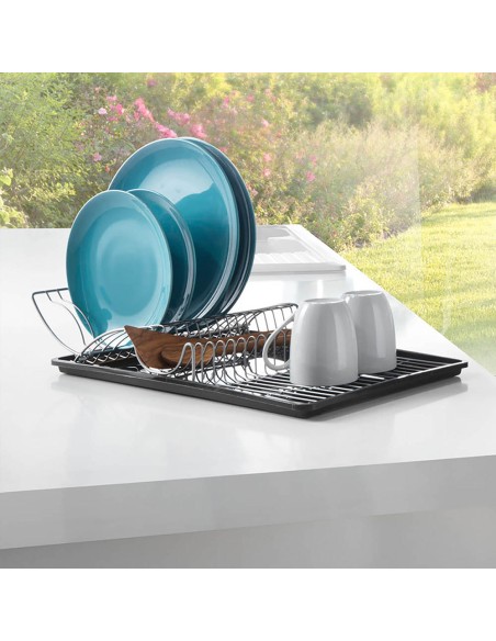 Escurreplatos con ala abatible 'wing-tex' 50x31x11cm metaltex