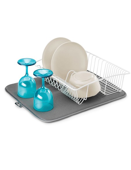 Tapete escurridor 'softex' 45x40cm gris metaltex