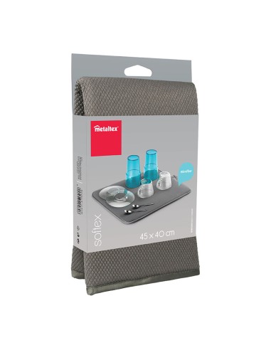 Tapete escurridor 'softex' 45x40cm gris metaltex