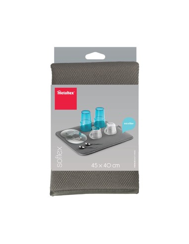 Tapete escurridor 'softex' 45x40cm gris metaltex