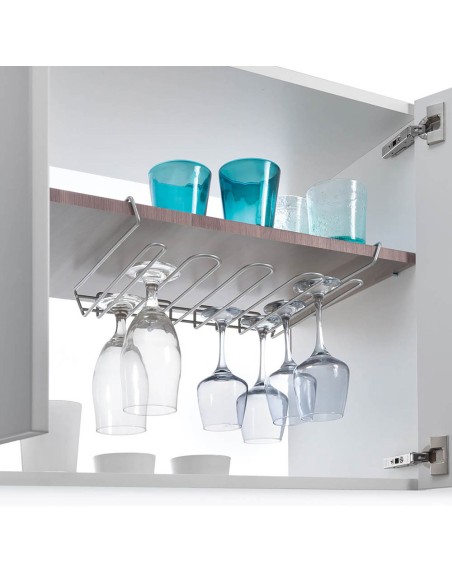 Colgador estante para copas 'my-crystal' 38x26x7cm metaltex