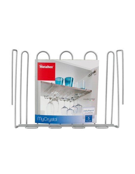 Colgador estante para copas 'my-crystal' 38x26x7cm metaltex