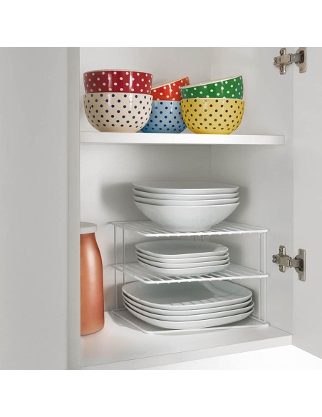 Rinconera de 3 alturas 'silos' 25x25x19cm metaltex