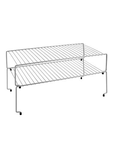 Set 2 estantes apilables 'sky' 48x33x24cm metaltex