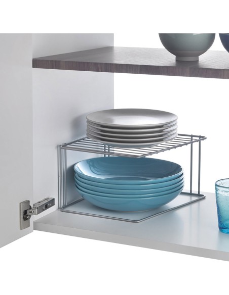 Rinconera de 2 alturas 'boxe' 25x25x15cm metaltex