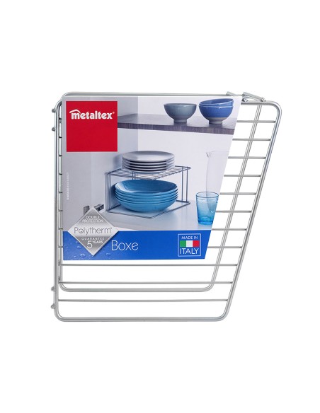 Rinconera de 2 alturas 'boxe' 25x25x15cm metaltex