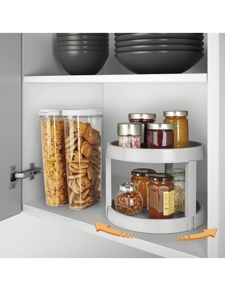 Organizador giratorio 2 alturas 'giro-2' ø28x21cm metaltex