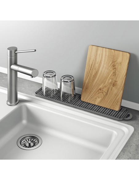 Escurreplatos reversible 'gravity slim' 40x8cm metaltex