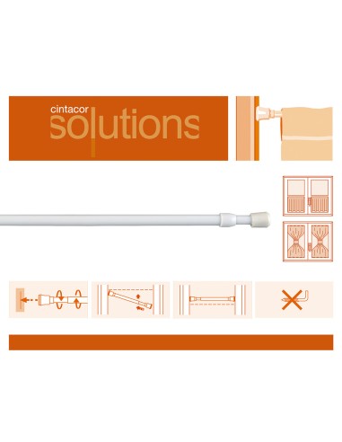 Portavisillo rosca 8mm 30-45cm blanco 2 unid....