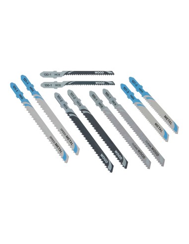 Set de 10 hojas de sierra de calar para madera...