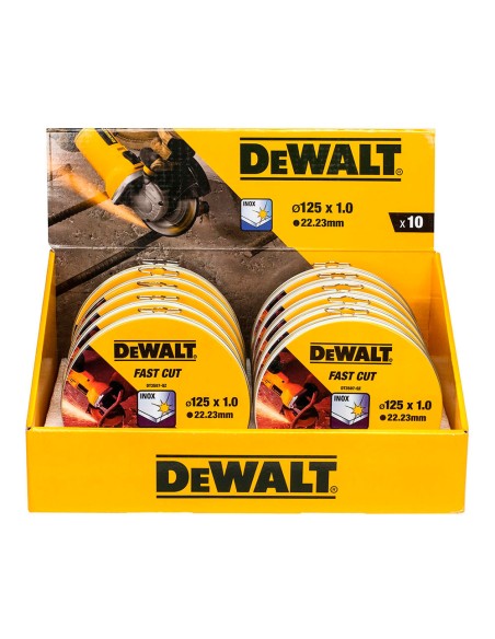 Disco corte acero inox ø125x1x22,23mm dt3507-qz dewalt