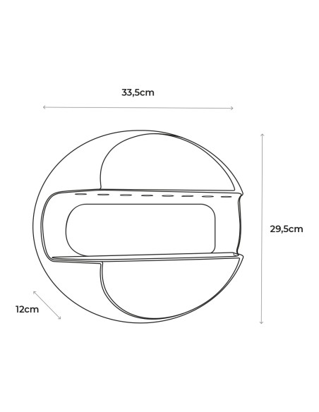 Atrapa insectos led con placa adhesiva 5w 33,5x12x29,5cm edm
