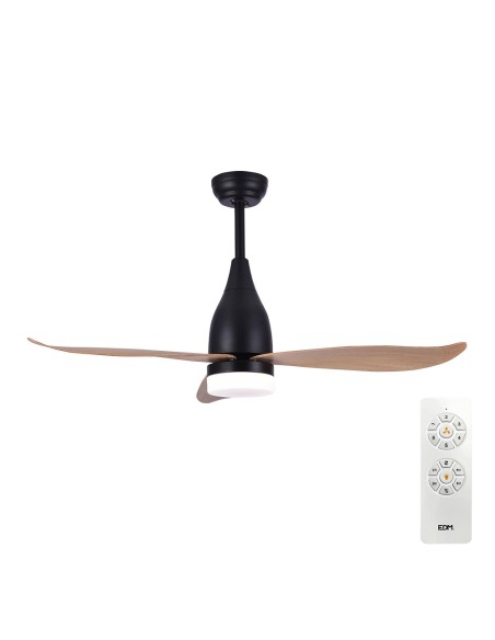 Ventilador de techo modelo kattegat112cm dc 15w + luz 18w 2.190lm 3.000k- 4000k-5.000k, 3cct