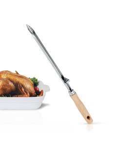 Aguja de mechar carne 33cm metaltex 2