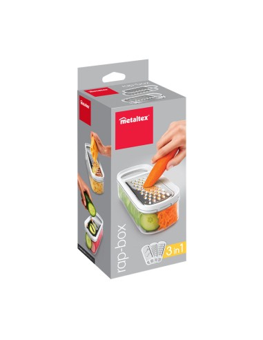 Rallador con contenedor 3 en 1 'rap-box' 21cm...