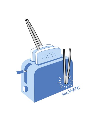 Pinza con imán "bamboo line" largo: 24cm metaltex