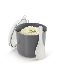 Cocedor de arroz y cereales para microondas