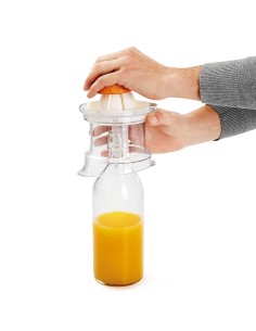 Exprimidor citricos 'citrus+' 2 en 1 300ml ø14x15cm metaltex