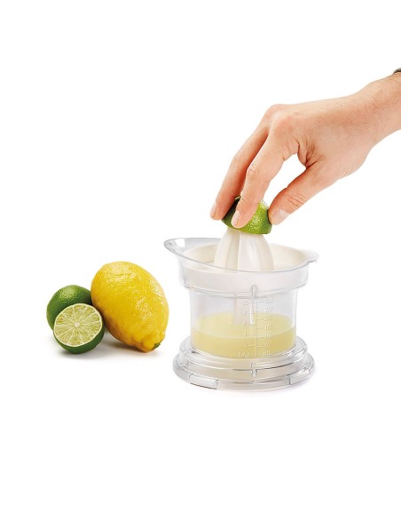 Exprimidor citricos 'citrus+' 2 en 1 300ml ø14x15cm metaltex