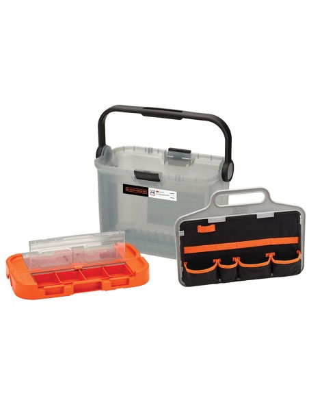 Brico kit con taladro percutor 18v y accesorios bcksb05-qw black+decker